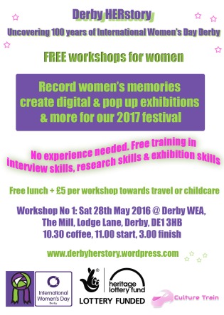 IWD Heritage workshops flyer